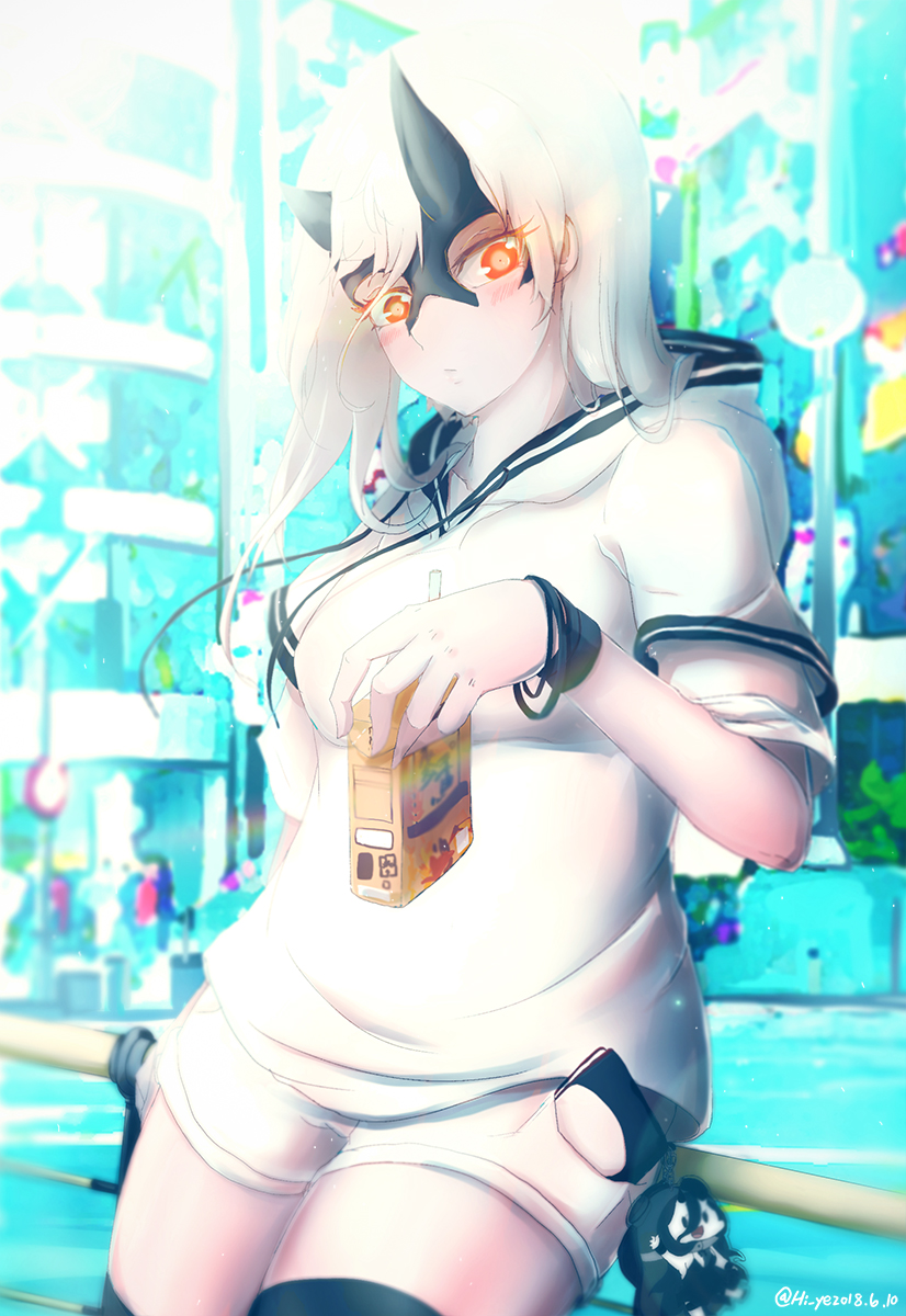 1girl, abyssal_ship, alternate_costume, battleship_princess, blush_stickers, commentary, cosplay, dated