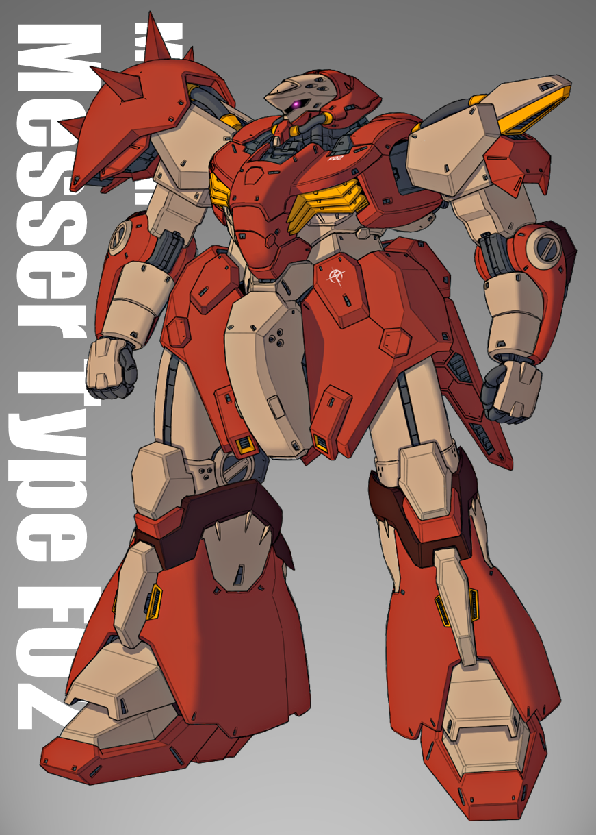 clenched_hands, csg, glowing, glowing_eye, gundam, gundam_hathaway's_flash, highres, korean_commentary