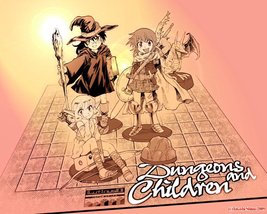 akashi_kaoru, cosplay, dungeons_and_dragons, game, multiple_girls, nogami_aoi, official_art, parody