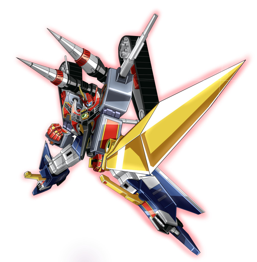 1boy, acceptor, armor, drill_tank, full_powered_gridman, gridman_(ssss), gridman_universe, ground_vehicle