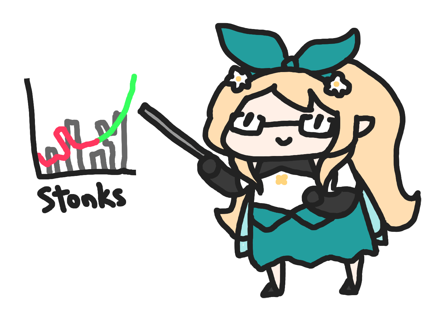 1girl, black_gloves, blonde_hair, chibi, fairy, fairy_wings, flower, glasses