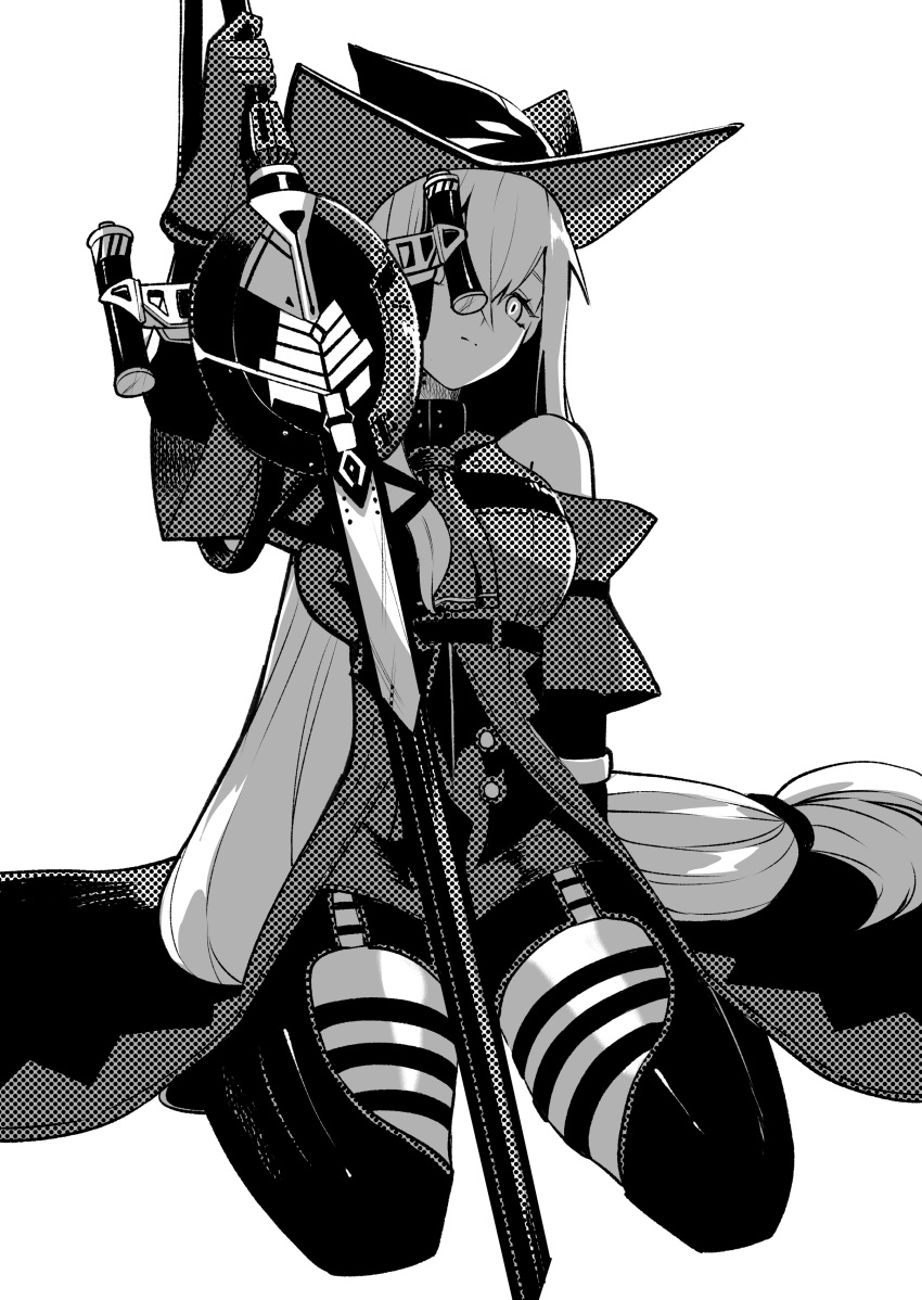 1girl, absurdres, arknights, bangs, bare_shoulders, breasts, clothing_cutout, feet_out_of_frame