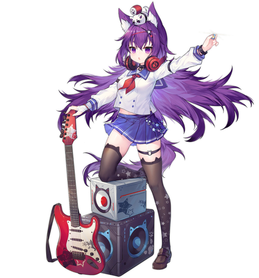 1girl, :o, animal_ear_fluff, animal_ears, ao_jun, azur_lane, black_legwear, dress