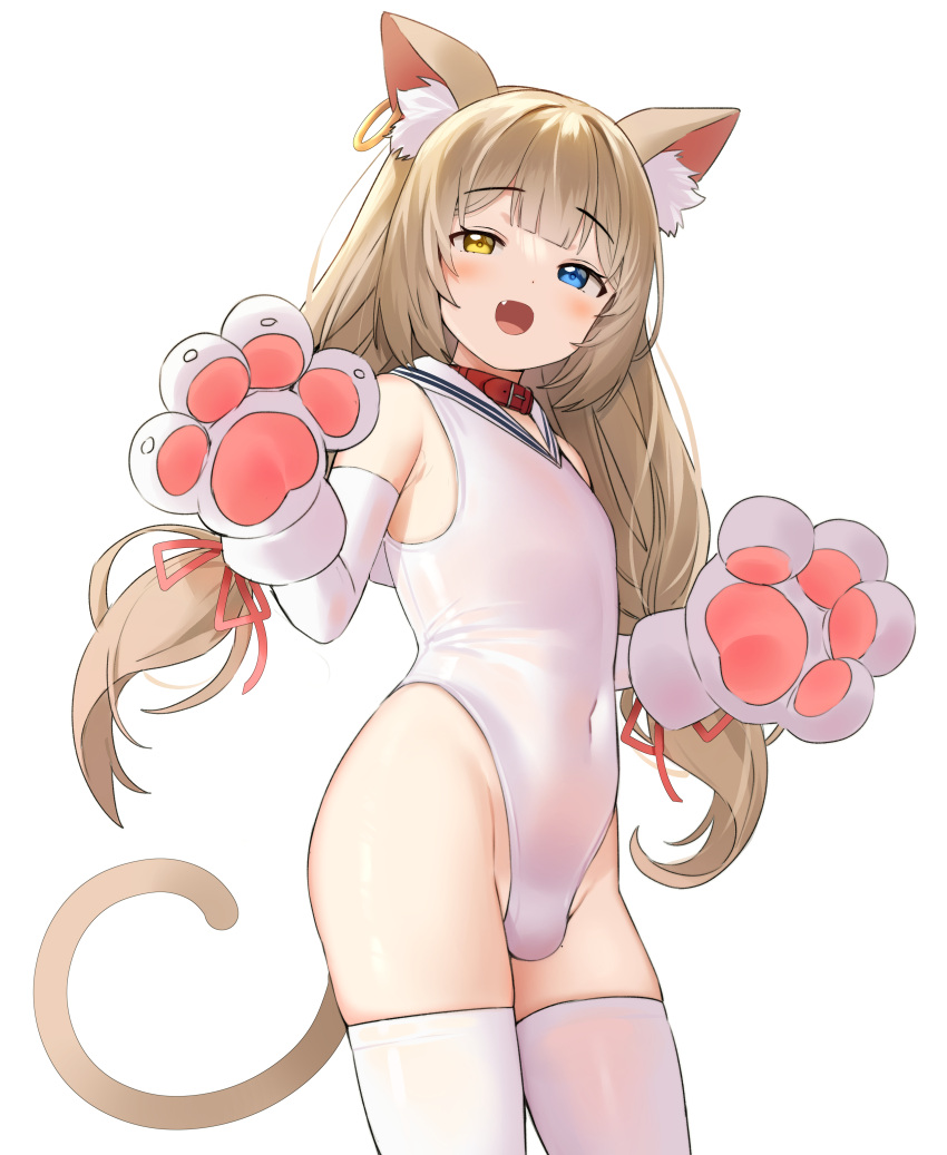1boy, absurdres, animal_ear_fluff, animal_ears, bangs, belt_collar, blonde_hair, blue_eyes