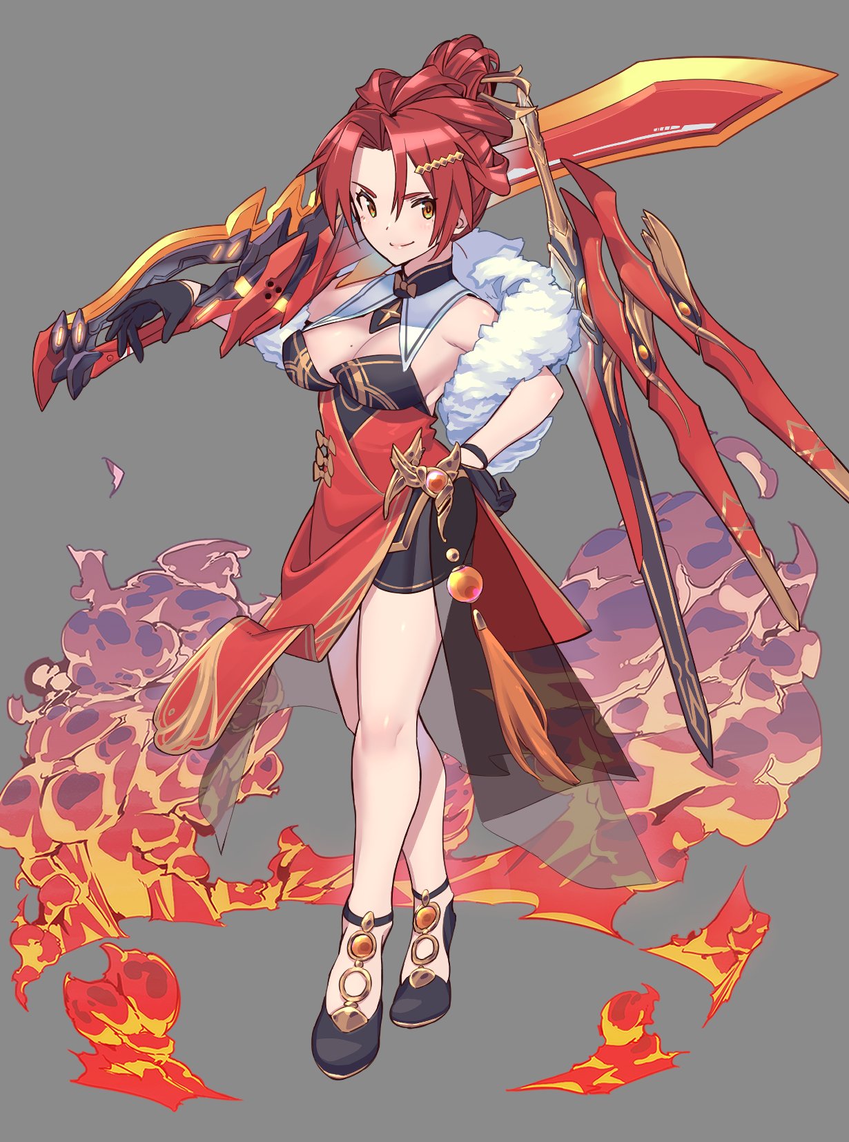 1girl, armpits, bangs, bare_shoulders, breasts, china_dress, chinese_clothes, closed_mouth