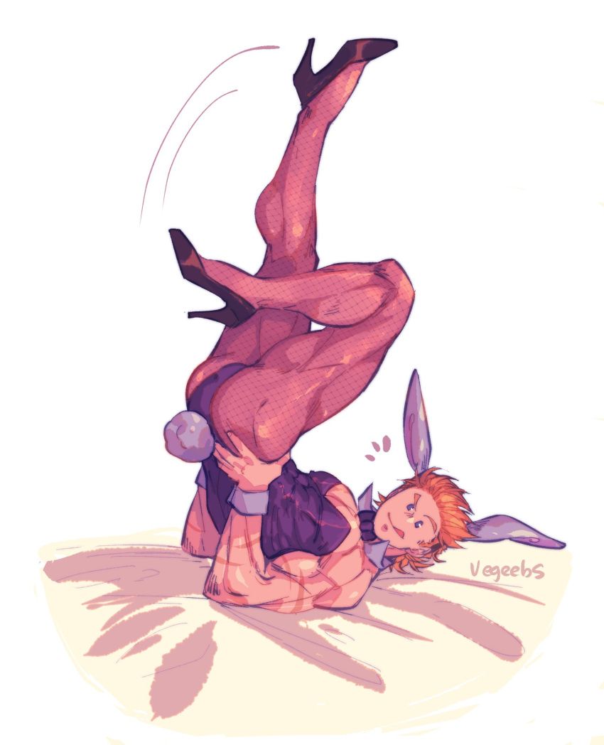 1boy, :q, addy_(@vegeebs), alternate_costume, animal_ears, ass, bare_shoulders, boku_no_hero_academia