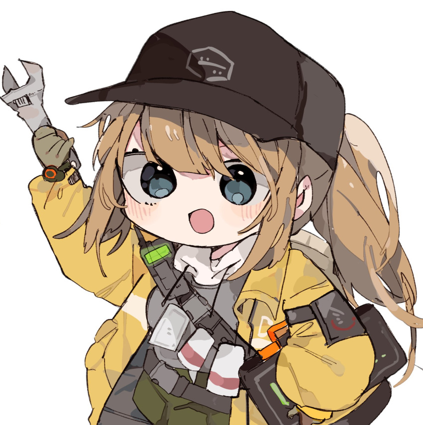 1girl, bans, baseball_cap, belt, belt_buckle, buckle, byako_(srktn), commission