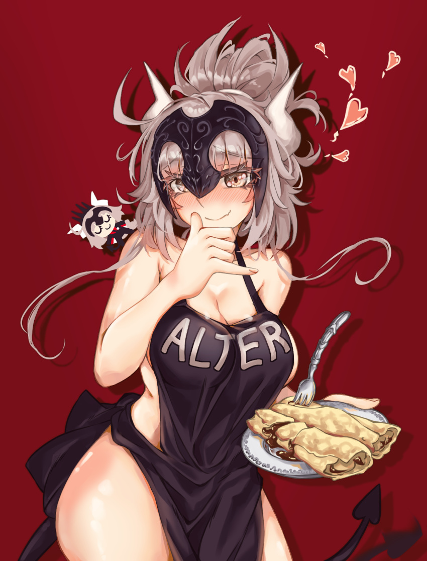 1girl, alternate_costume, apron, blush, closed_eyes, collarbone, contrapposto, eyelashes