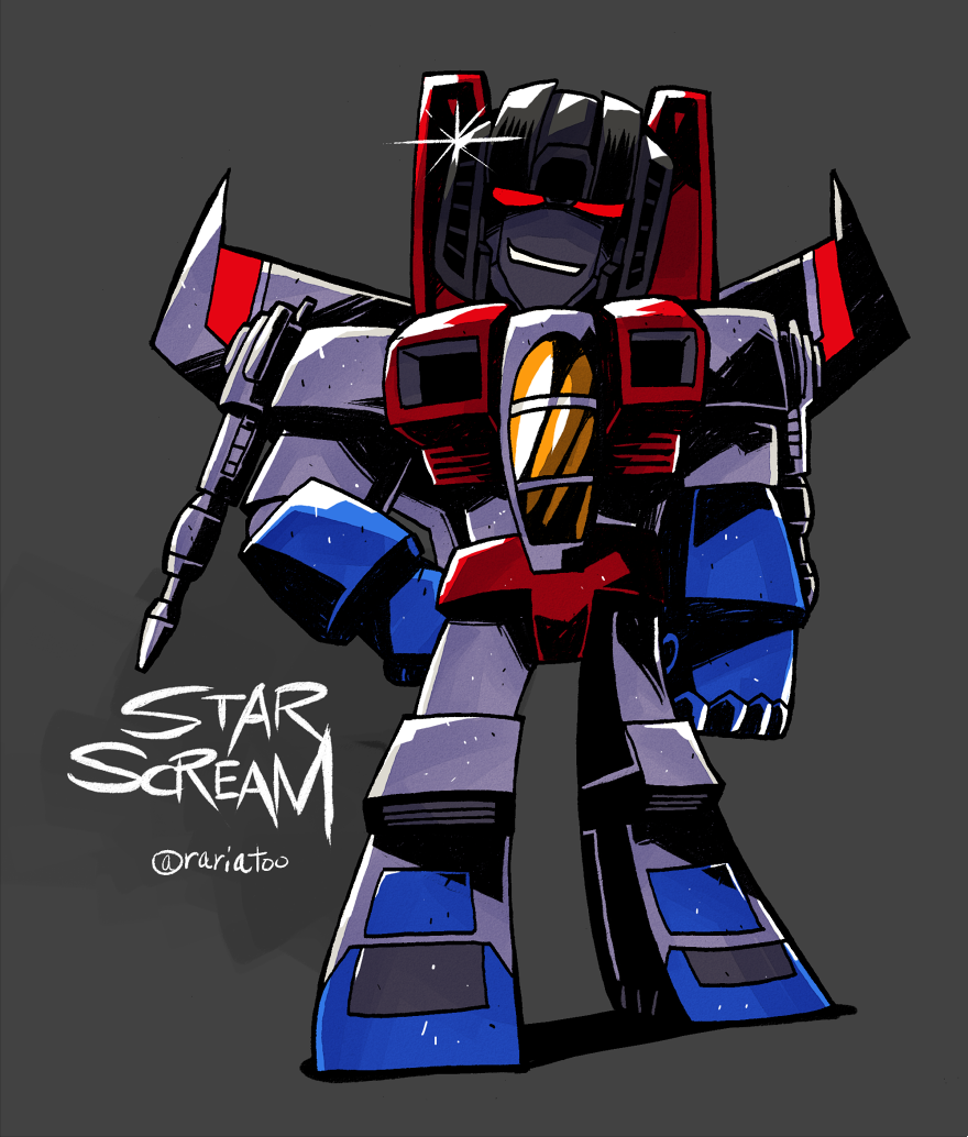 1980s_(style), 1boy, aircraft, airplane, chibi, clenched_hand, decepticon, evil