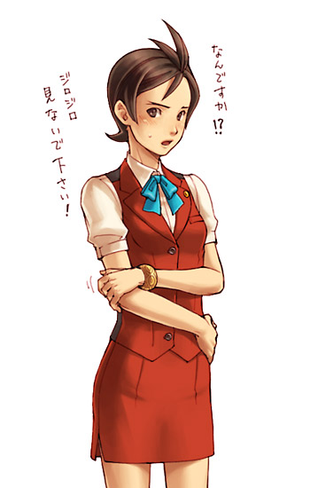 bracelet, brown_hair, capcom, genderswap, gyakuten_saiban, jewelry, kobashi, odoroki_housuke