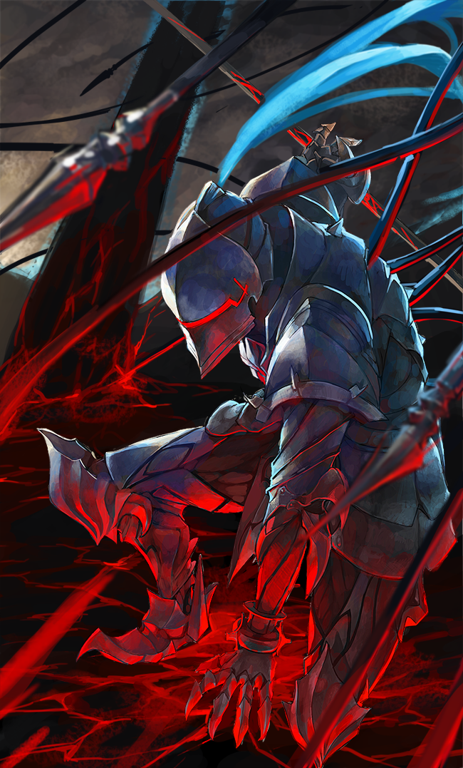 1boy, armor, breastplate, fate/zero, fate_(series), faulds, full_armor, gauntlets