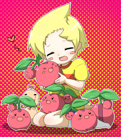 cherubi, child, crossover, doseisan, flat_chest, lucas, lucas_(mother_3), mother_(game)