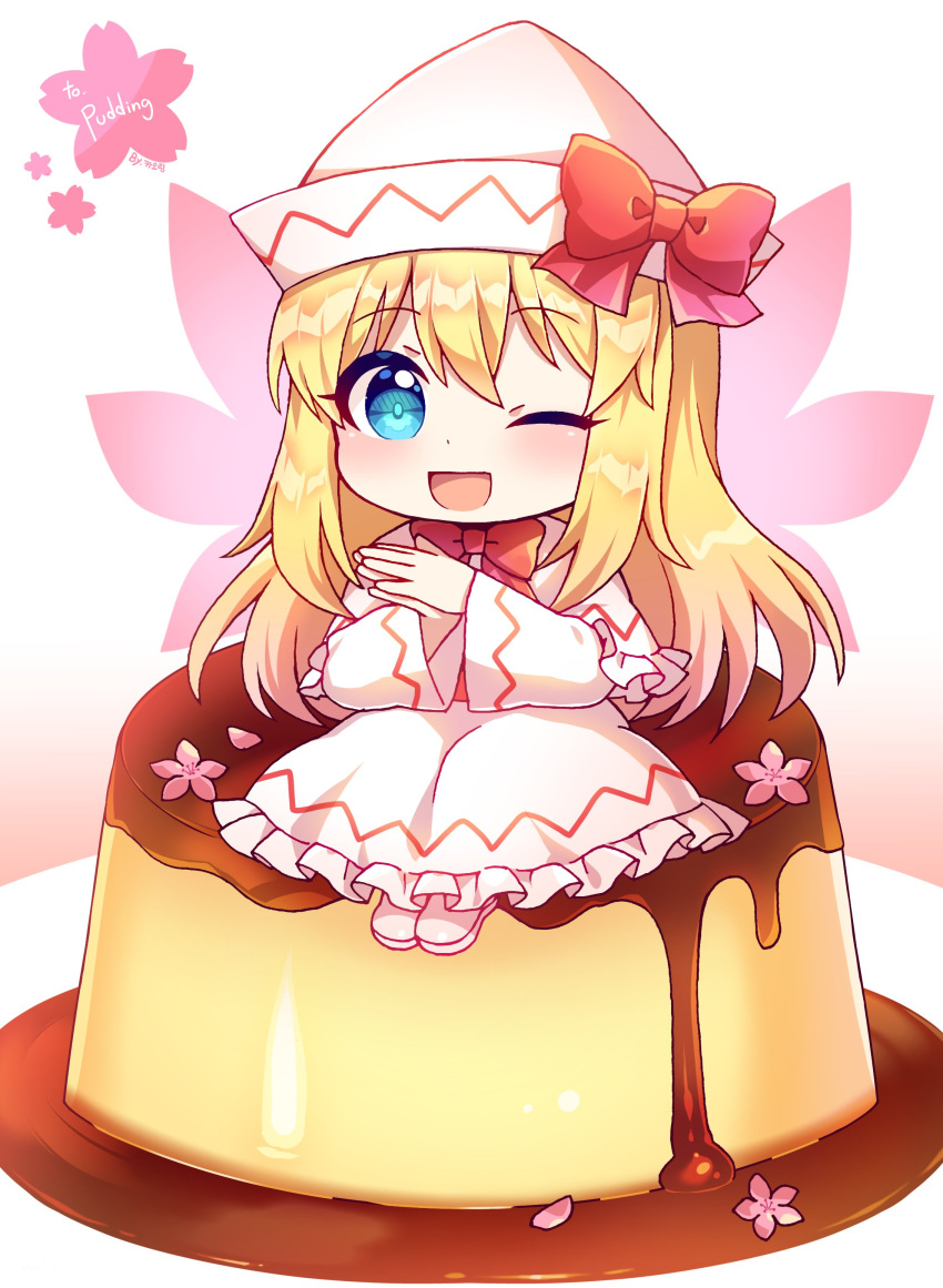 1girl, :d, ;d, absurdres, bangs, birthday, blonde_hair, blue_eyes