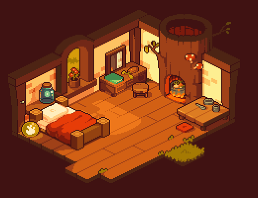 bed, bonfire, book, bottle, branch, chair, fire, food