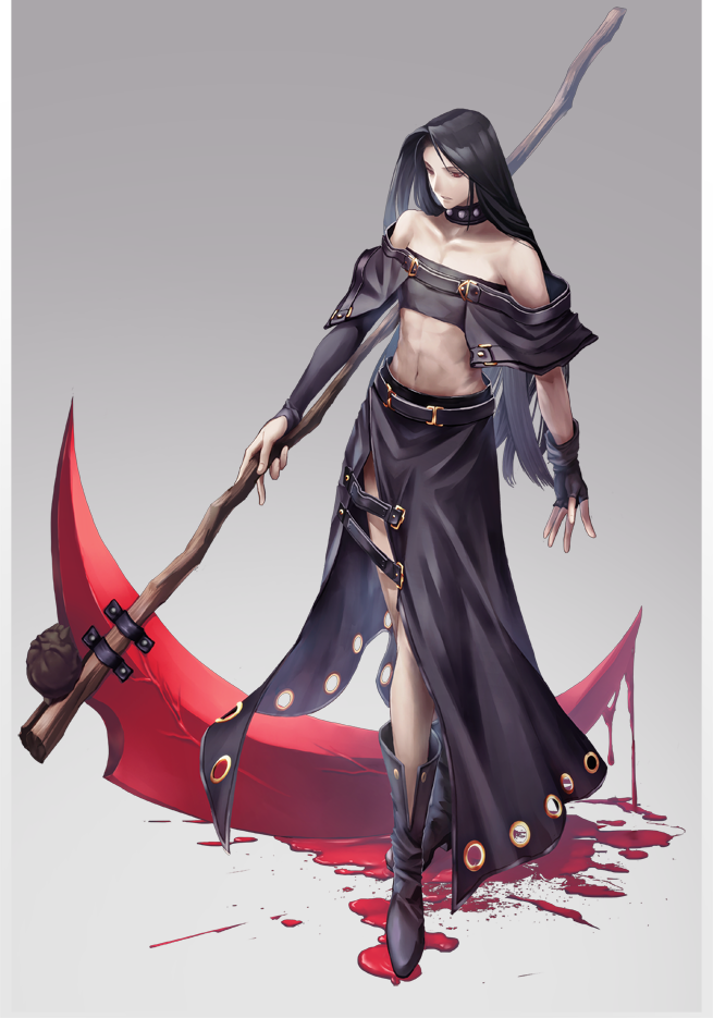 1boy, binsuke, black_hair, blood, boots, choker, fingerless_gloves, gloves