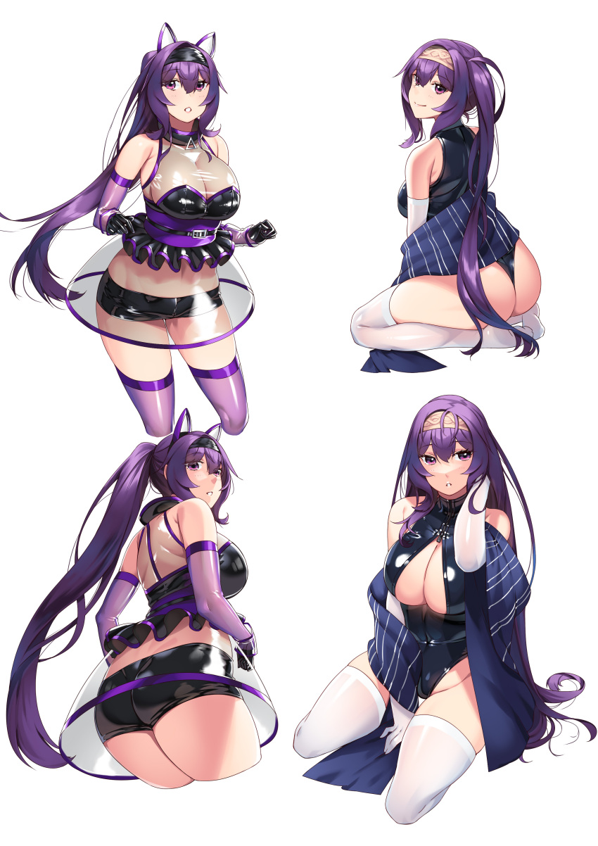 1girl, absurdres, ass, breasts, cleavage_cutout, clothing_cutout, cosplay, cowboy_shot