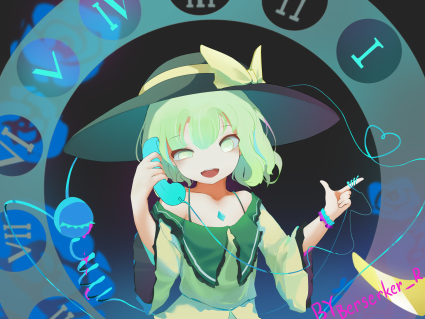 1girl, absurdres, adapted_costume, asymmetrical_hair, bangs, berserker_r, bow, breasts