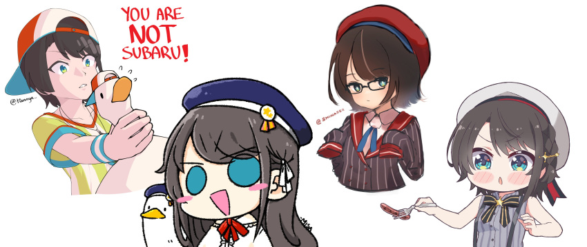 1girl, absurdres, baseball_cap, beret, black_hair, blue_eyes, bow, bowtie