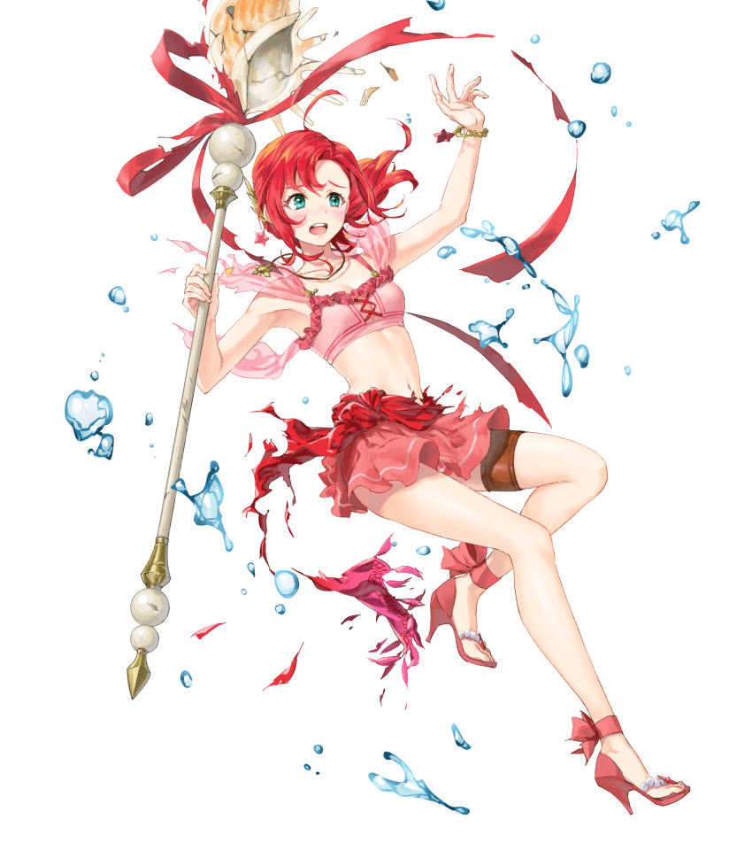 1girl, aqua_eyes, bikini, fire_emblem, fire_emblem:_mystery_of_the_emblem, fire_emblem_heroes, full_body, hair_ornament