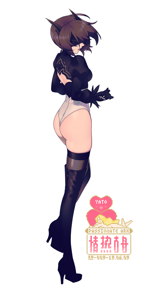 1girl, arknights, ass, back, bangs, black_footwear, black_gloves, blindfold