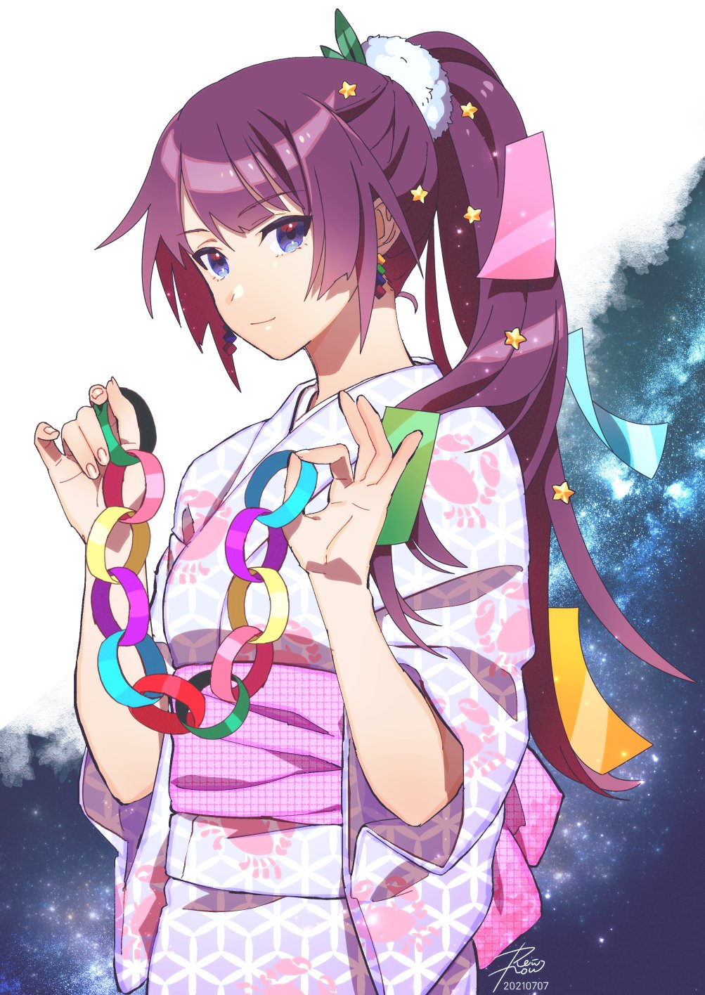 1girl, alternate_costume, bangs, blue_eyes, breasts, closed_mouth, commentary_request, cowboy_shot