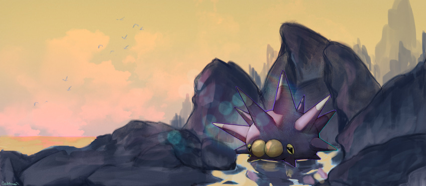 absurdres, bird, black_eyes, clouds, coldsteam, commentary_request, gen_8_pokemon, highres