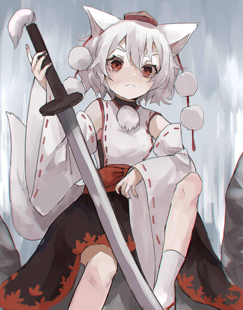1girl, :<, absurdres, animal_ears, arm_rest, arm_up, bangs, bare_shoulders