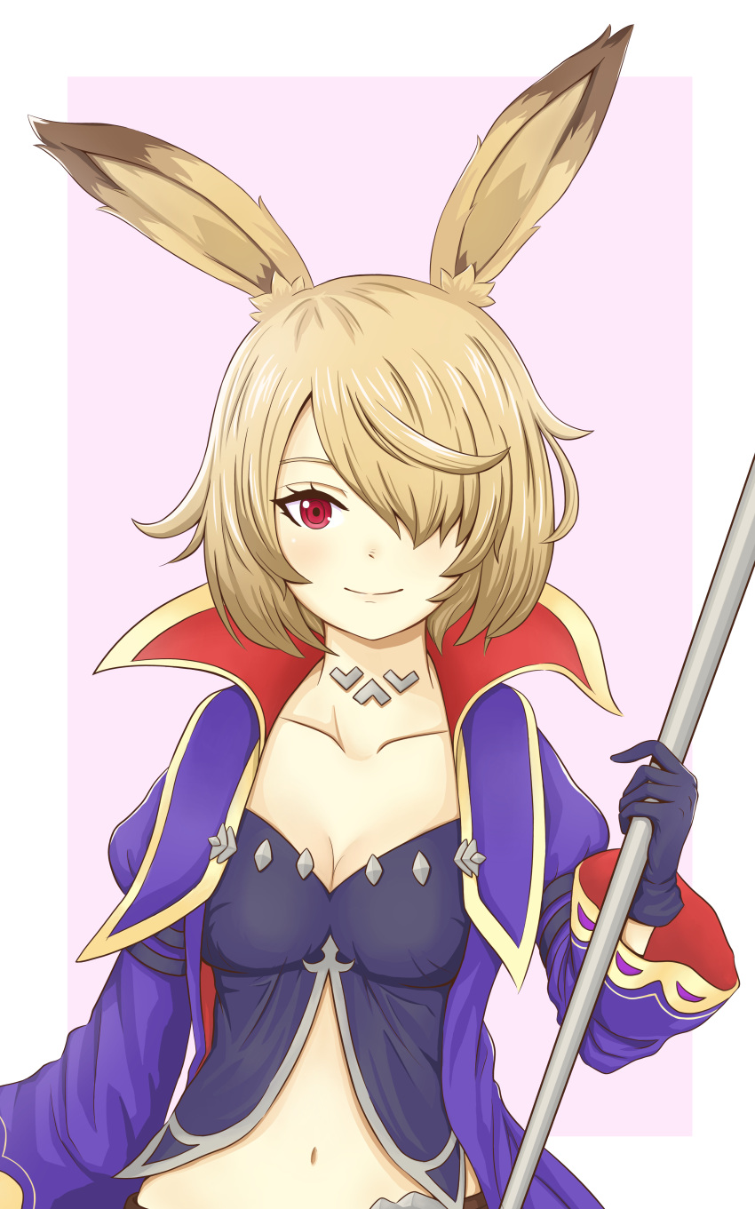 1girl, absurdres, althemia, animal_ears, atorie, bangs, blonde_hair, breasts