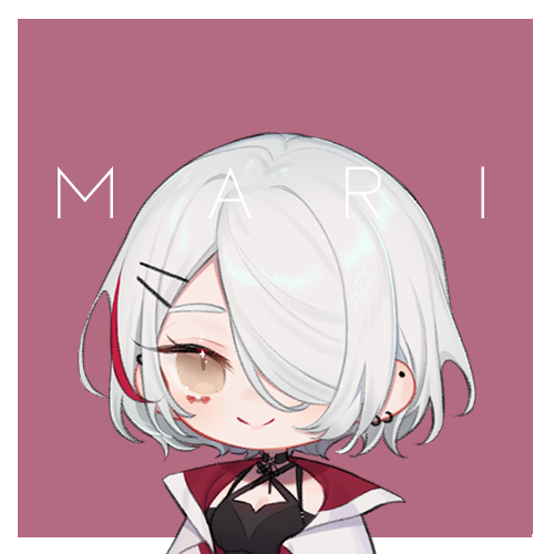 1girl, atelier_live, bangs, breasts, brown_eyes, character_name, chibi, earrings, english_commentary, hair_behind_ear, hair_ornament, hair_over_one_eye, hairclip, jacket, jewelry, lowres, mari_the_hybrid, medium_breasts, multicolored_hair, one_eye_covered, redhead, short_hair, smile, solo, streaked_hair, upper_body, virtual_youtuber, white_hair, white_jacket, yueko_(jiayue_wu)