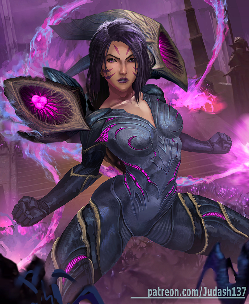 1girl, black_hair, bodysuit, boots, breasts, clenched_hand, clenched_teeth, facial_mark
