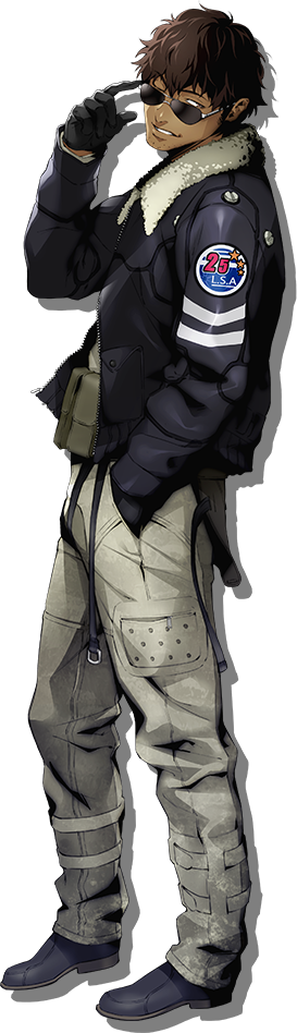 1boy, black_footwear, black_jacket, boots, brown_eyes, brown_hair, dark-skinned_male, dark_skin