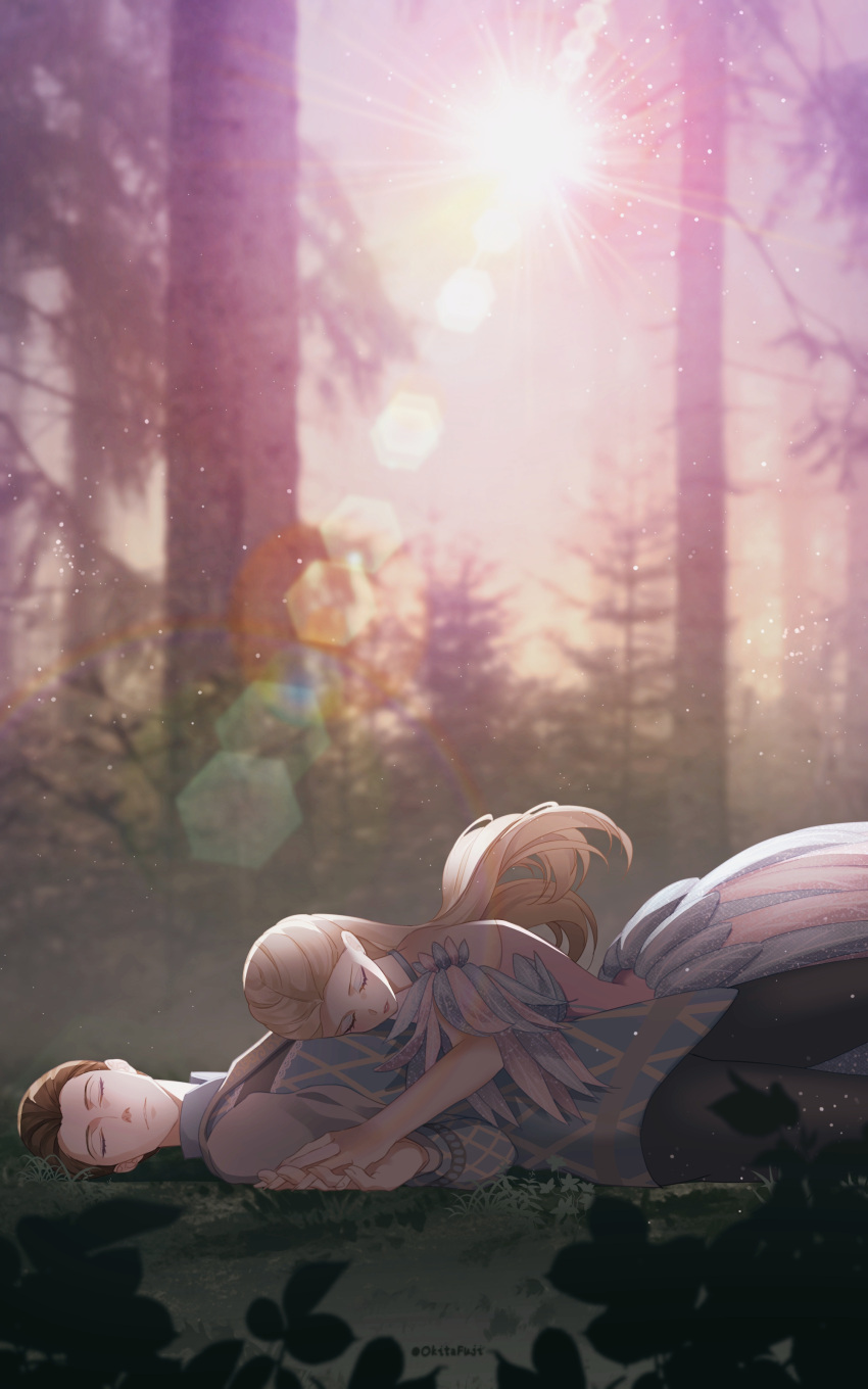 1boy, 1girl, absurdres, ballerina, ballet_dress, barbie_(character), barbie_(franchise), barbie_movies