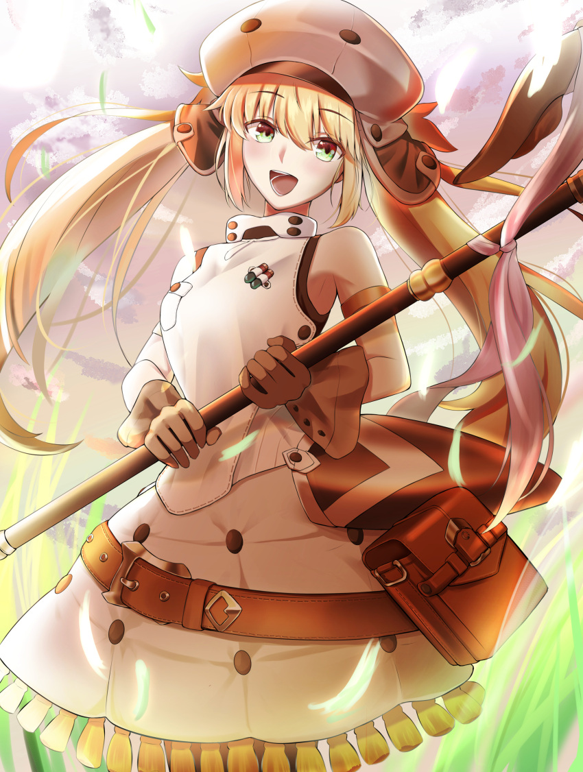 1girl, absurdres, artoria_pendragon_(all), artoria_pendragon_(caster)_(fate), bangs, belt, black_legwear, blonde_hair