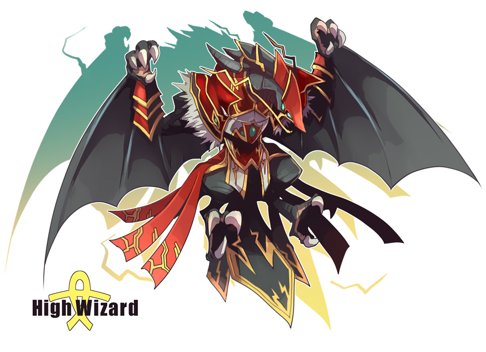 black_wings, bracer, capelet, character_name, character_request, commentary_request, crossover, dragon