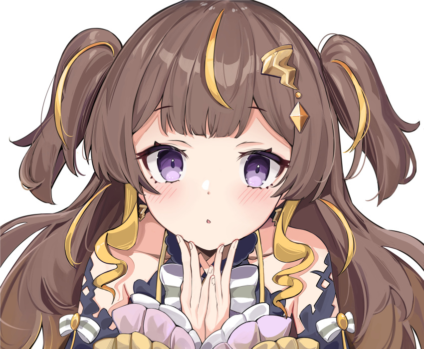 1girl, :o, absurdres, anbasa_(amaneyuz13), anya_melfissa, bangs, black_sleeves, blonde_hair