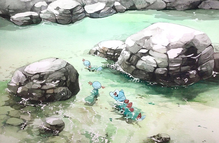 creature, day, gen_2_pokemon, kamonabe_(kamonabeekon), no_humans, outdoors, pokemon, pokemon_(creature)