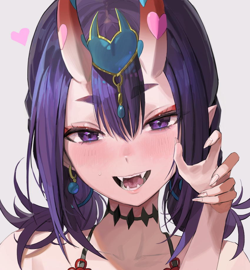 1girl, :d, absurdres, alternate_hairstyle, black_choker, blush, choker, collarbone