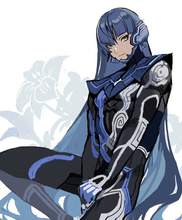1boy, androgynous, armor, bangs, bodysuit, collarbone, eyelashes, flower