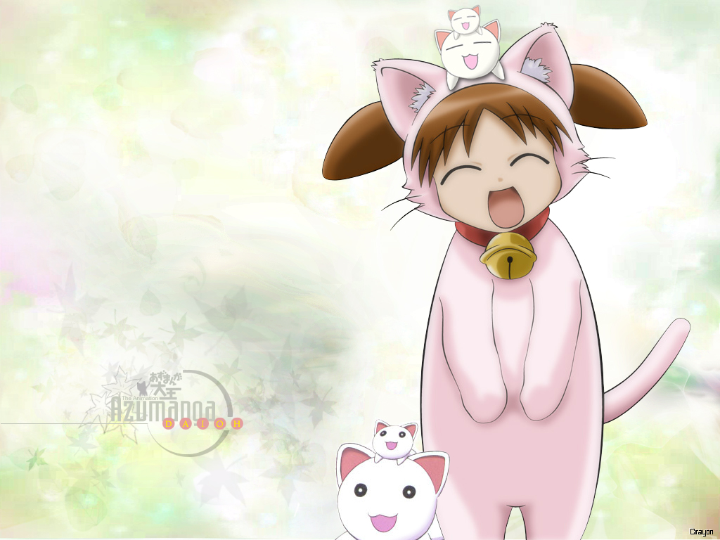 animal_ears, azumanga_daioh, catgirl, mihama_chiyo, nekokoneko