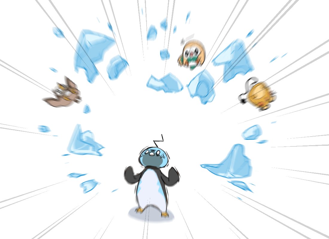 0_0, anger_vein, angry, bird, blurry, dedenne, eiscue, eiscue_(noice)