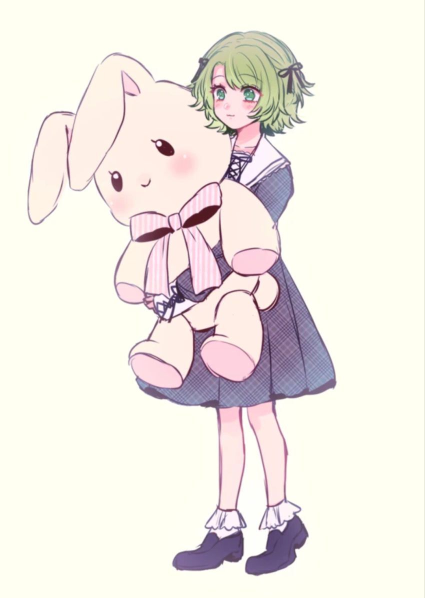 1girl, aji04, bow, bowtie, child, closed_mouth, dress, frills