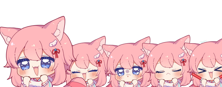 0725akaba, 1girl, alicia_cotton, animal_ear_fluff, animal_ears, bangs, blue_eyes, cat_girl