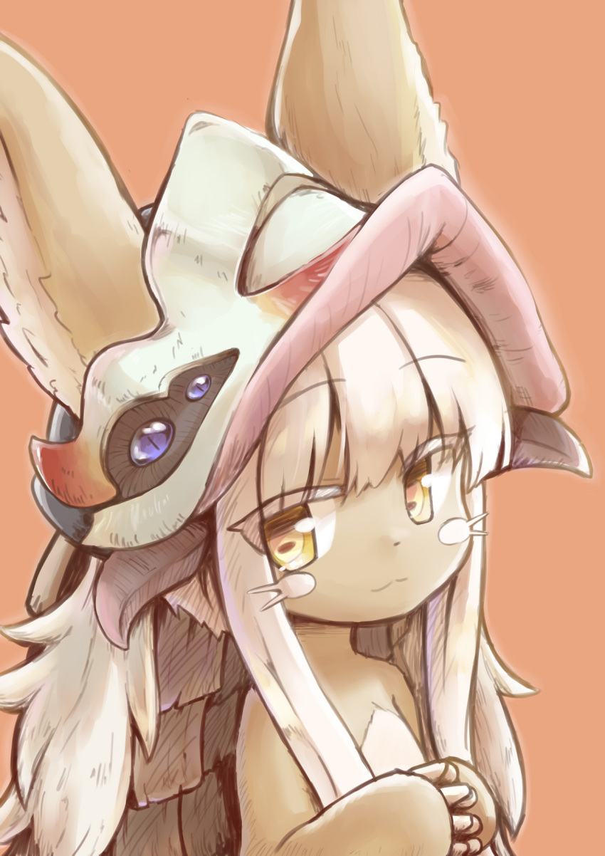 1girl, animal_ears, bangs, closed_mouth, commentary, eyebrows_visible_through_hair, eyes_visible_through_hair, furry