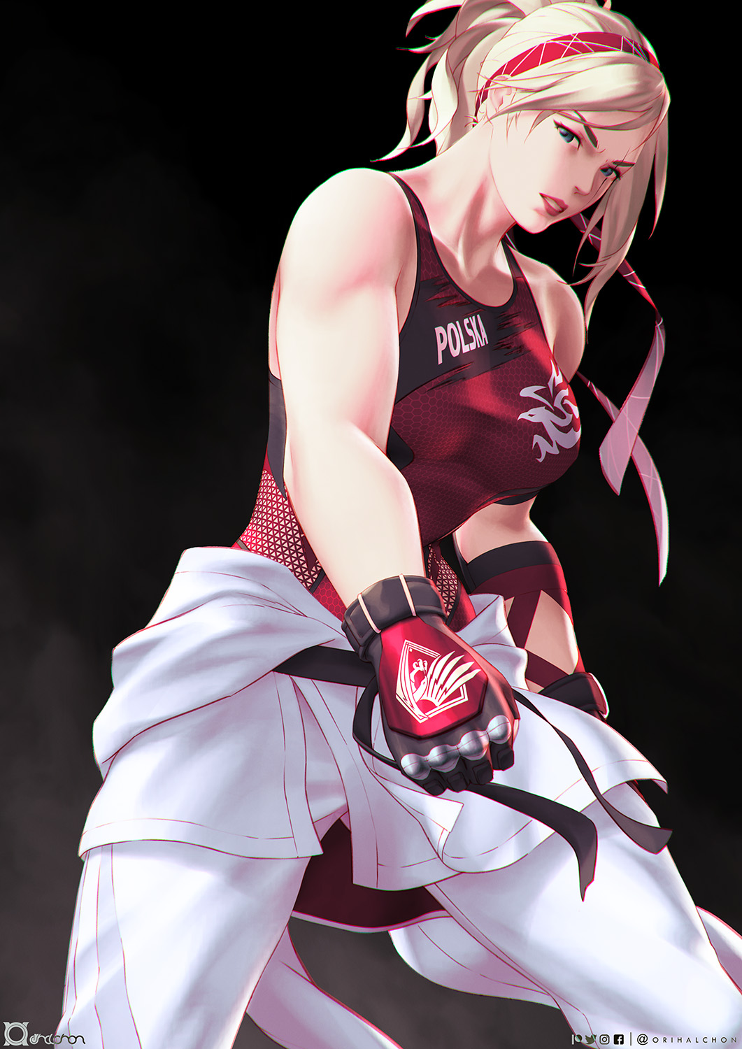 highres, karate, lidia_sobieska, orihalchon, tekken, tekken_7