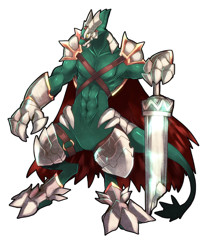 1boy, armor, cape, chest_strap, closed_mouth, commentary_request, dragon, emon-yu