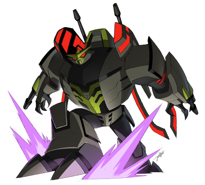 1boy, absurdres, aircraft, arm_cannon, blackout, decepticon, gun, helicopter