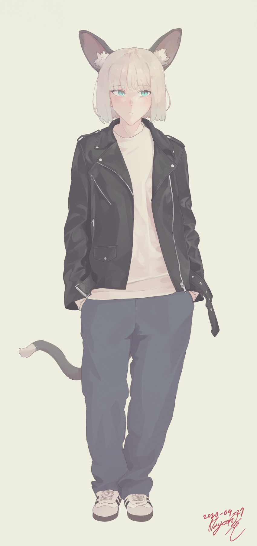 1girl, absurdres, animal_ear_fluff, animal_ears, bangs, black_jacket, blue_eyes, closed_mouth