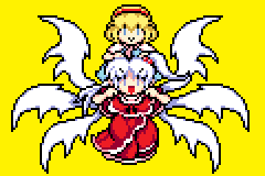 2girls, :>, alice_margatroid, blonde_hair, blue_dress, blue_eyes, capelet, carrying