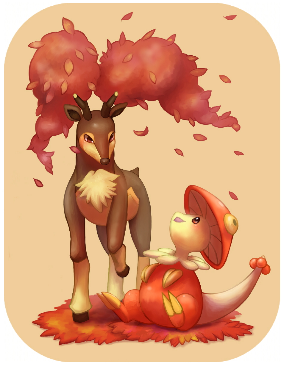alternate_color, blush, border, breloom, bright_pupils, brown_eyes, commentary_request, gen_3_pokemon