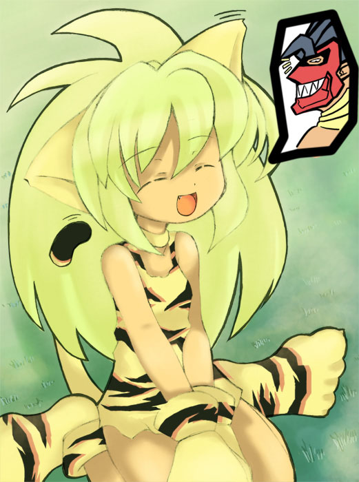 chamcham, green_hair, samurai_shodown, samurai_spirits, snk, tam_tam, tiger_girl
